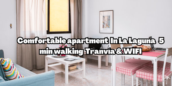 Comfortable apat in La Laguna 5 min walking tram & WIFI