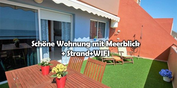 schöne Wohnung mit Meerblick Strand und Wifi